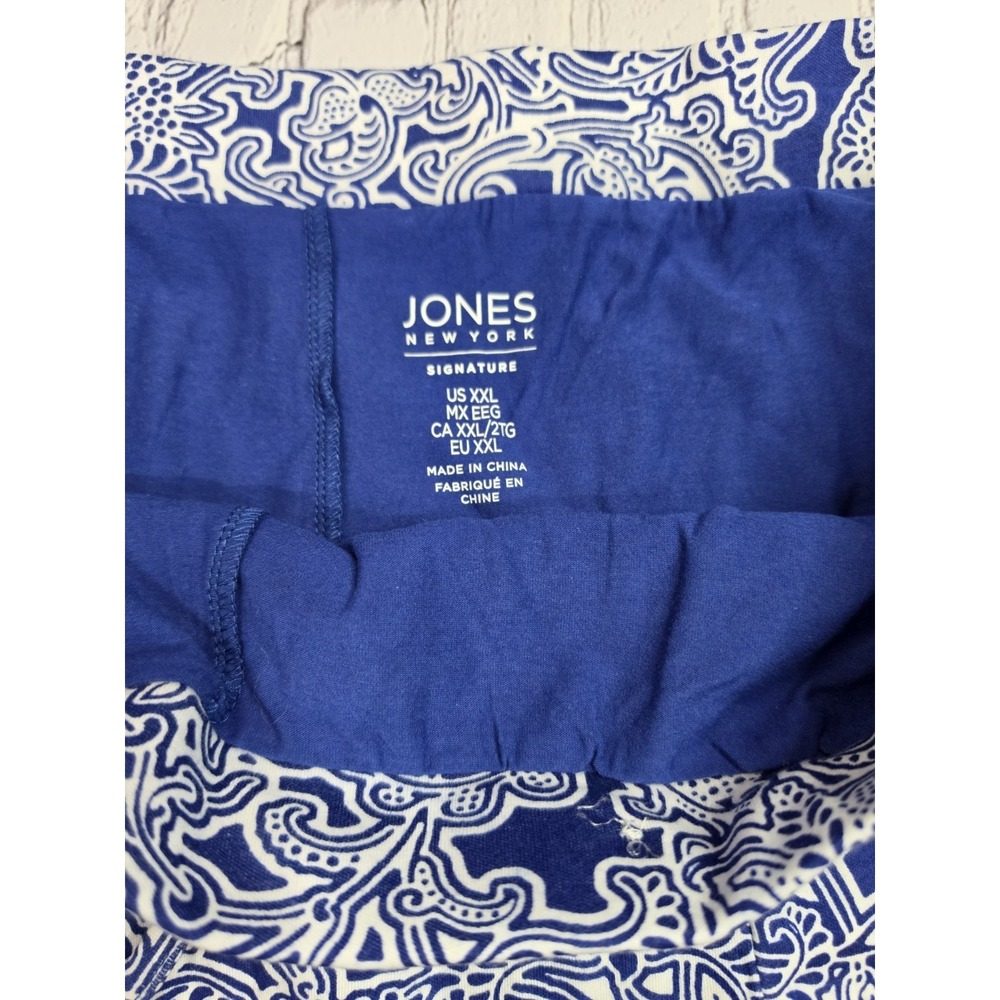 Jones New York Signature Womens XXL The Patch Pocket Skort Sapphire Combo - Picture 3 of 9